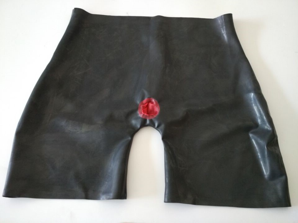 Handmade Men Latex Rubber Feti - Boyshort Underwear ulasan dan harga