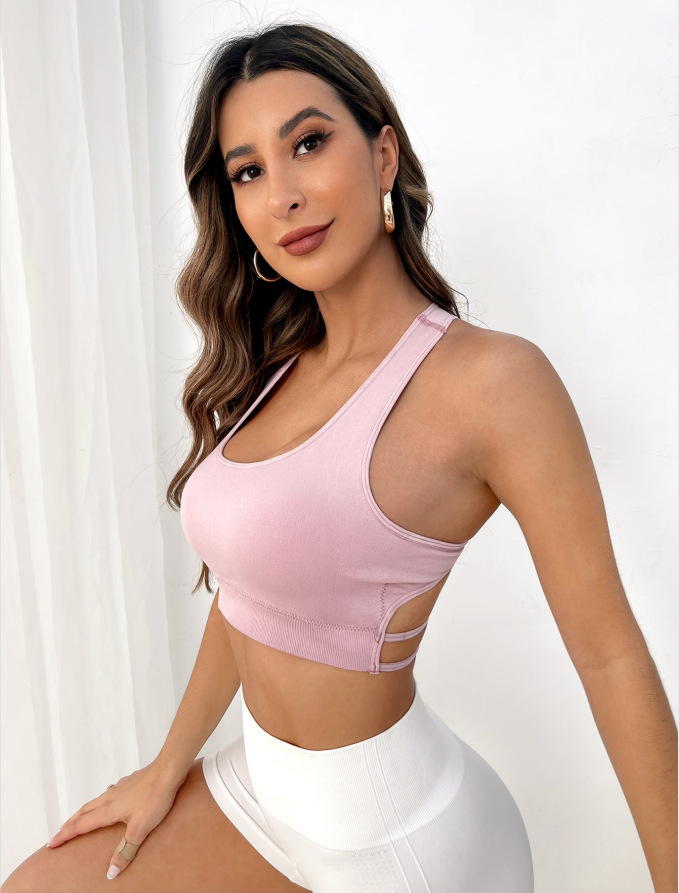 Breathable Sports Bra Fitness  - Push Up Bra Padded ulasan dan harga